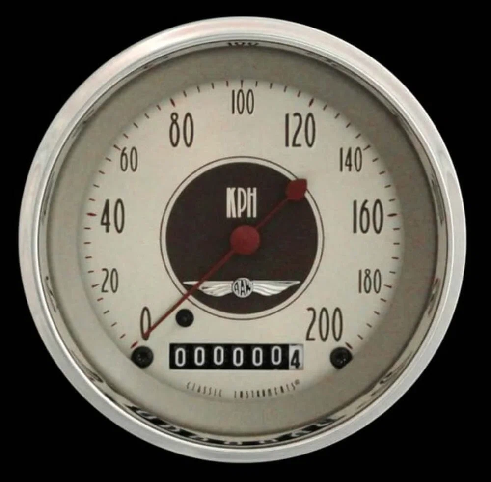 All American Nickel 3 3_8_ Speedometer AN59SHC